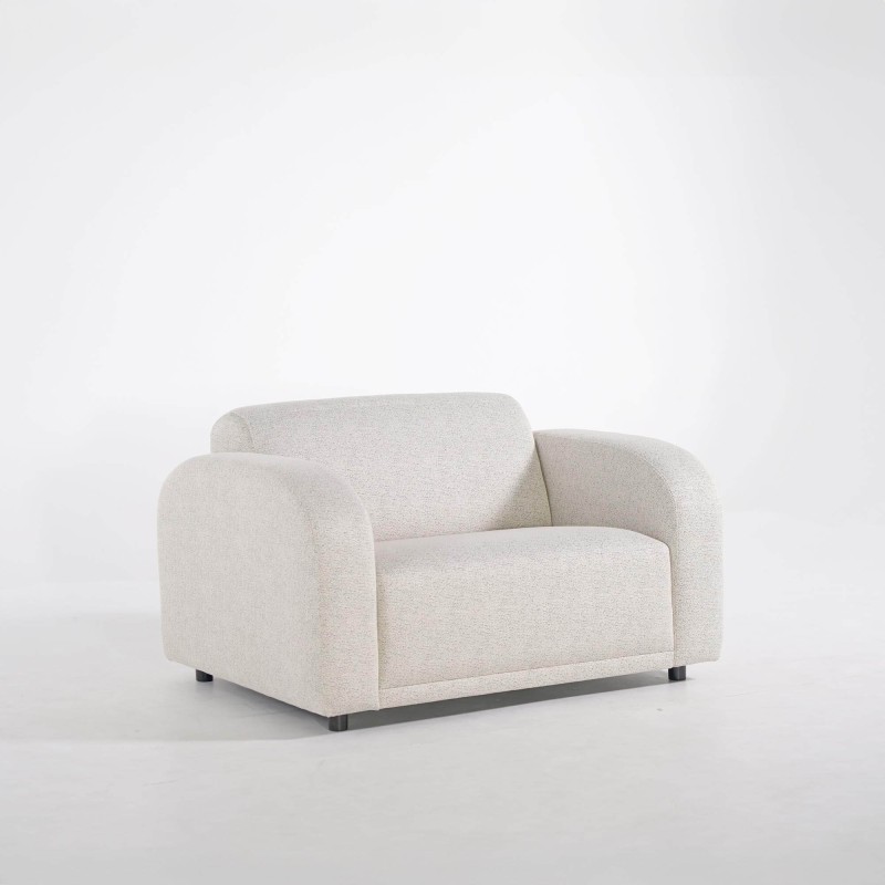Fauteuil 1 place en tissu chenille - Syra