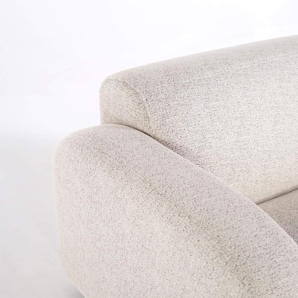 Fauteuil 1 place en tissu chenille - Syra