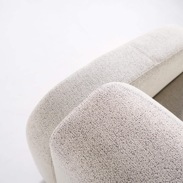 Fauteuil 1 place en tissu chenille - Syra