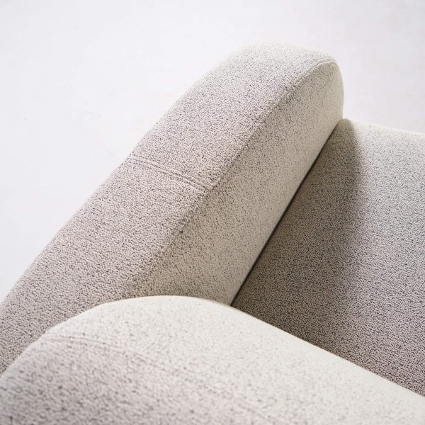 Fauteuil 1 place en tissu chenille - Syra