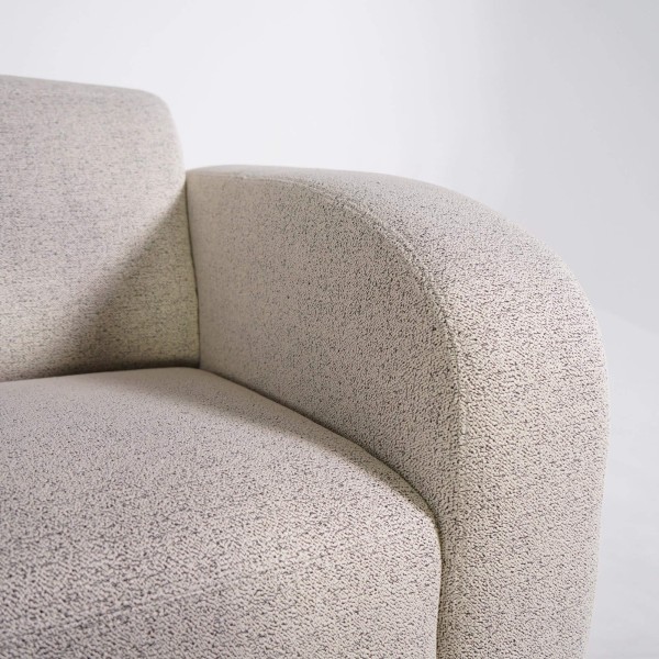 Fauteuil 1 place en tissu chenille - Syra
