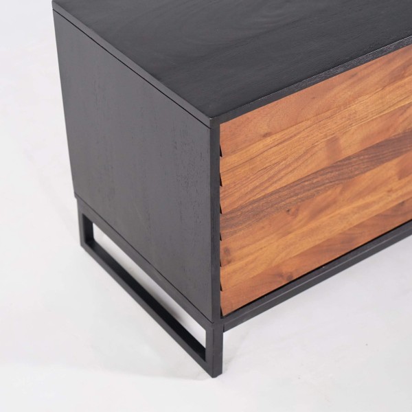Meuble TV en bois naturel 150cm - Tamara
