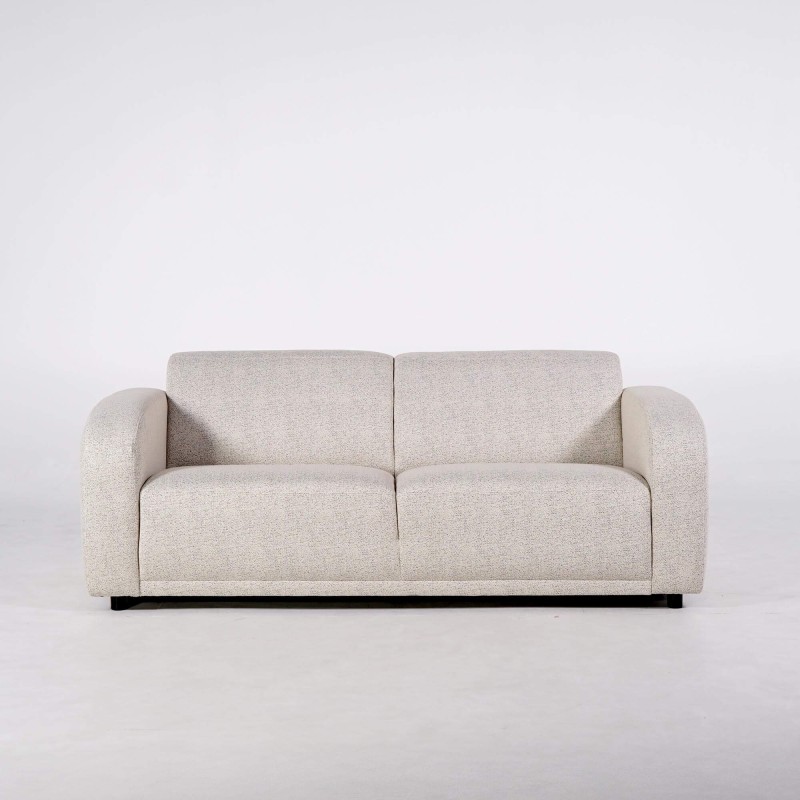 Canapé droit 3 places en tissu chenille - Syra