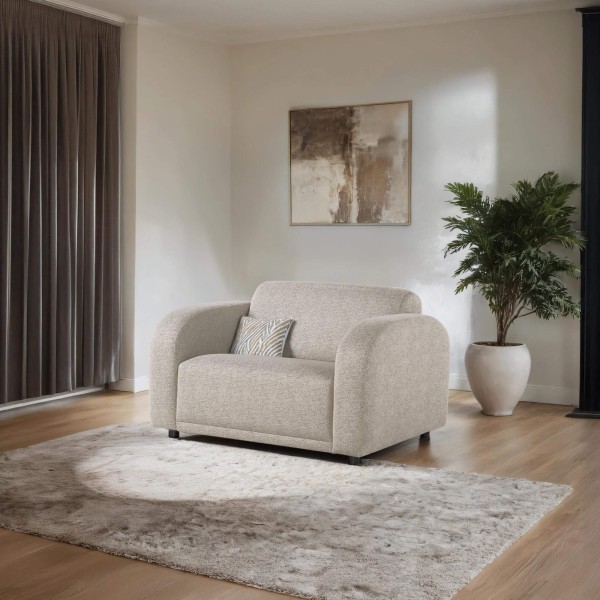 Fauteuil en tissu chenille - Syra