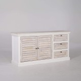 Buffet blanc en bois naturel - Sea side