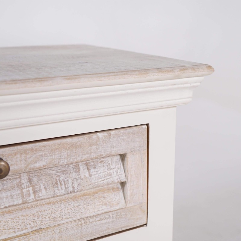 Buffet blanc en bois naturel - Sea side