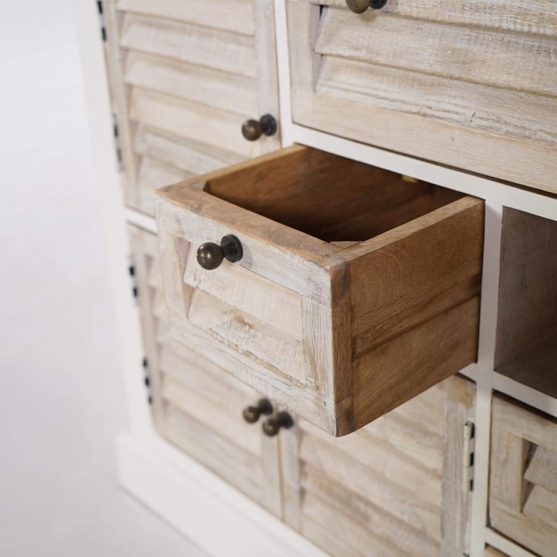 Buffet blanc en bois naturel - Sea side