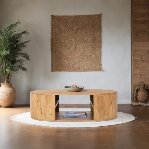 Table basse en bois massif - Timea