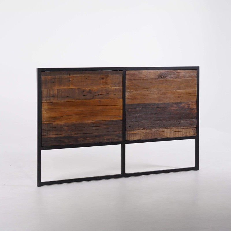Tête de lit en bois recyclé - Recycled