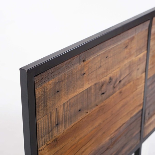 Tête de lit en bois recyclé - Recycled