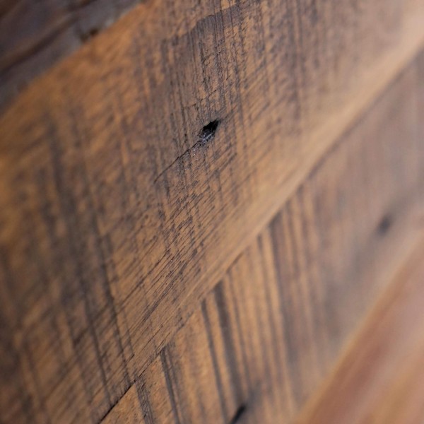 Tête de lit en bois recyclé - Recycled