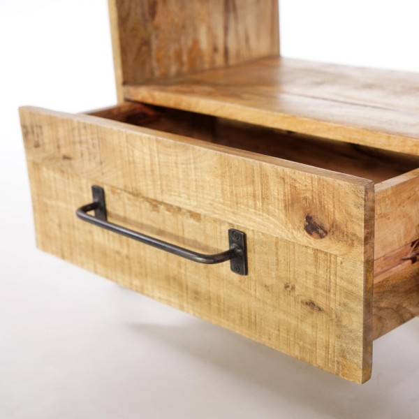 Meuble TV bois & métal 120 cm - Retro Archi