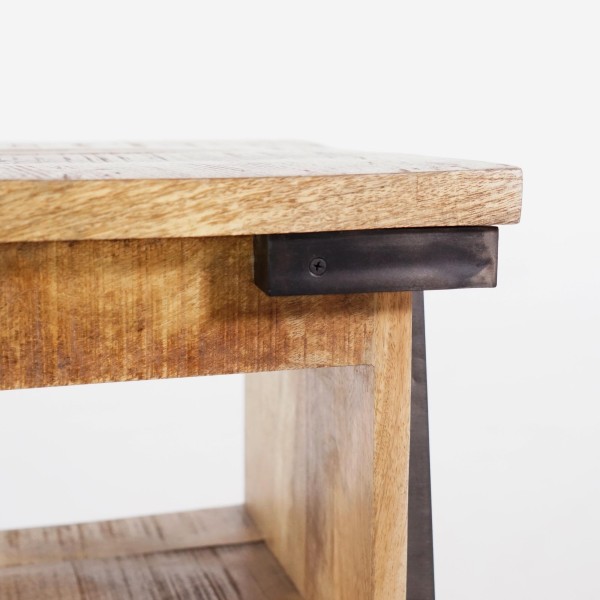 Meuble TV bois & métal 120 cm - Retro Archi