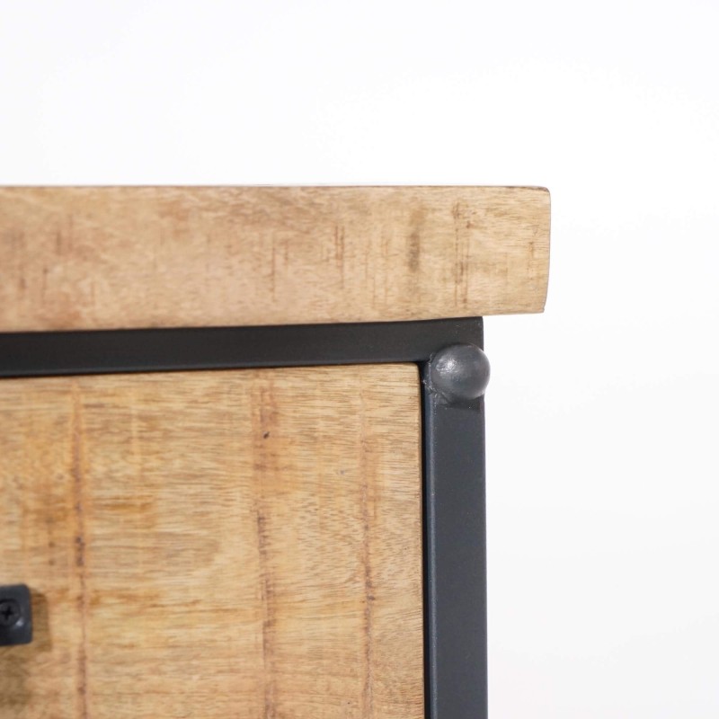 Table de nuit en bois et métal - Cambridge