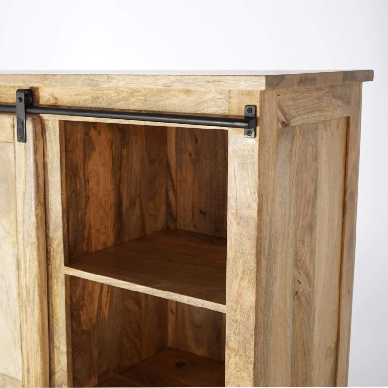 Vaisselier industriel en bois et métal 150 cm - Paris