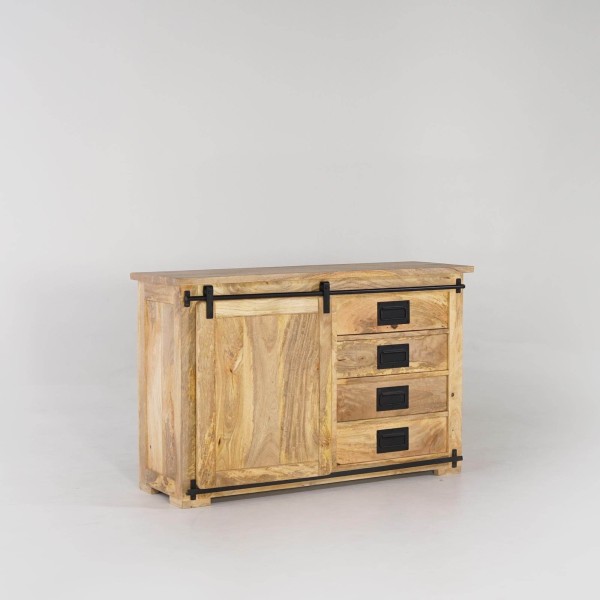 Meuble sous vasques bois et métal - Paris