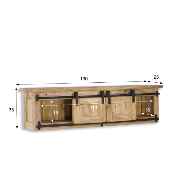 Etagère industrielle bois et métal - Paris