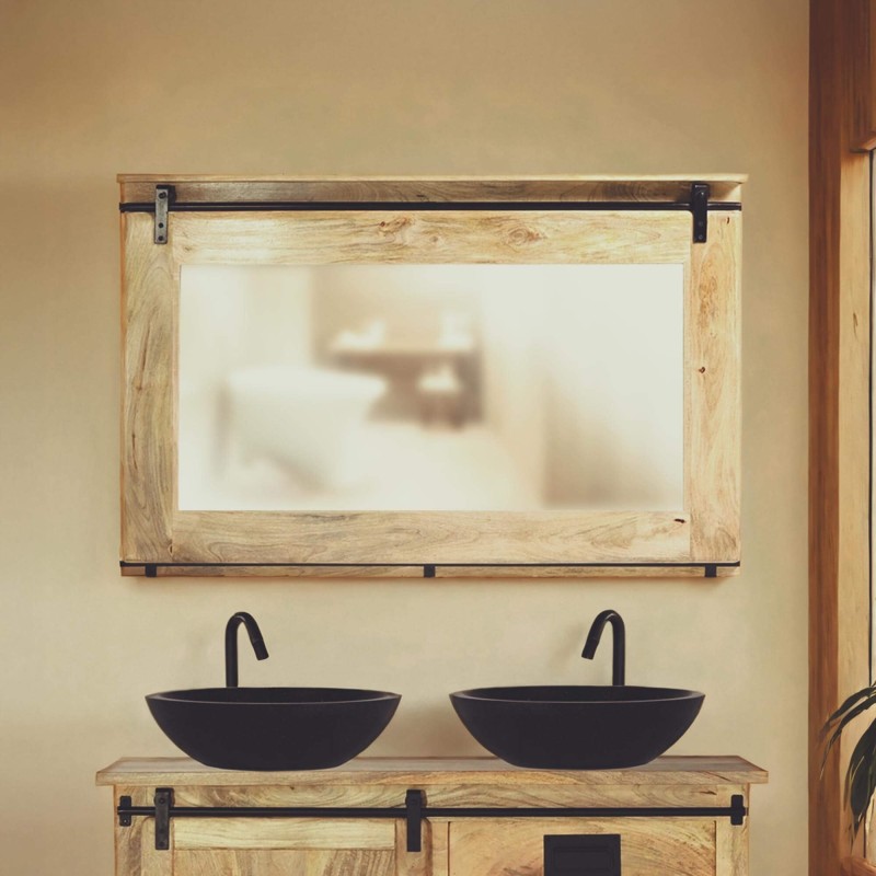 Miroir de salle de bain industriel 120 cm - Paris