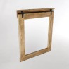 Miroir de salle de bain bois et métal 80 cm - Paris