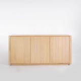 Bahut en bois de chêne 3 portes 160 cm - Yseult