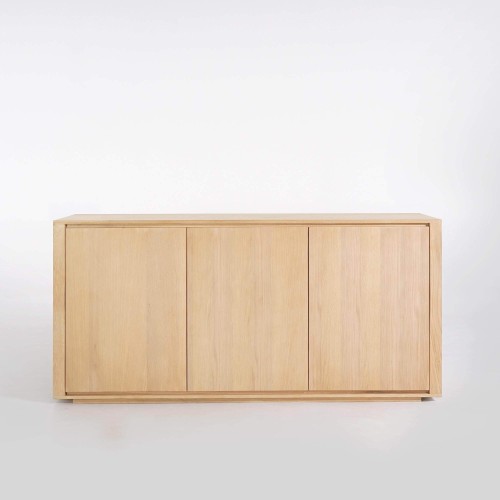 Bahut en bois de chêne 3 portes 160 cm - Yseult