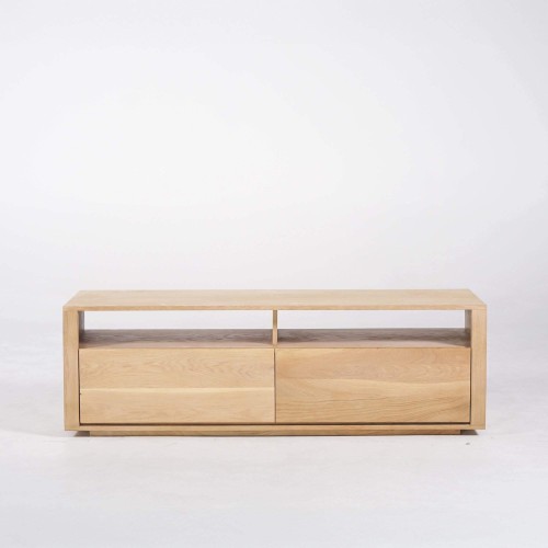 Meuble TV en chêne naturel 140 cm - Yseult