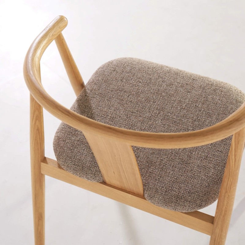 Chaise de salle à manger en chêne naturel - Relate