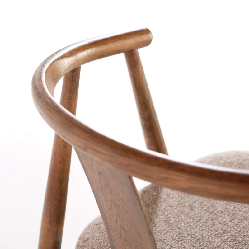 Chaise de salle à manger en chêne massif - Relate