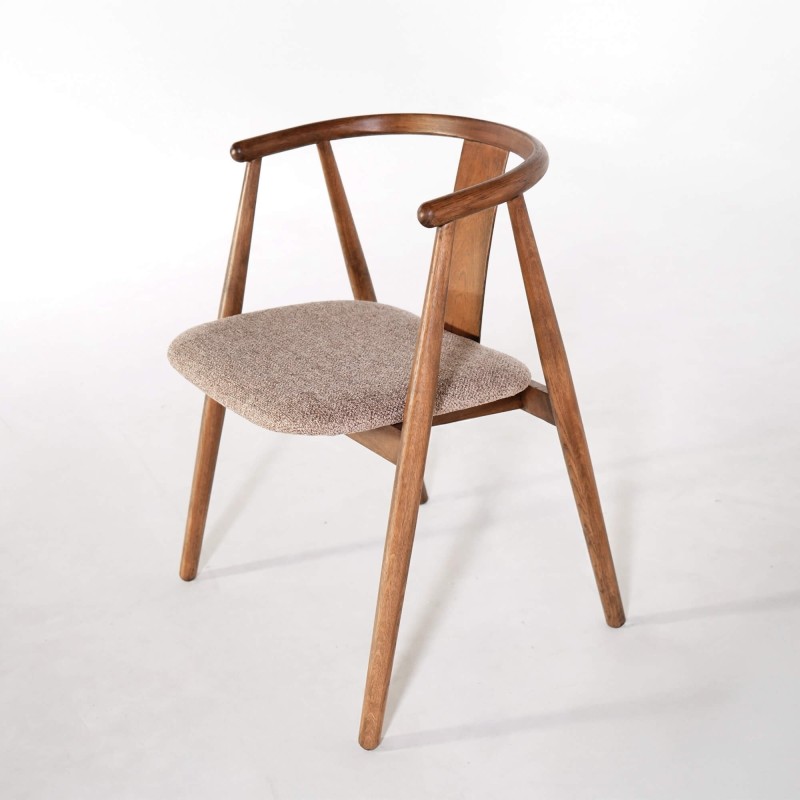 Chaise de salle à manger en chêne massif - Relate