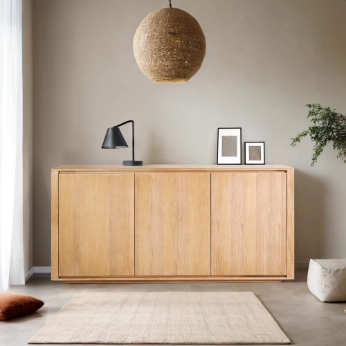 Bahut en chêne massif 3 portes 160 cm - Yseult