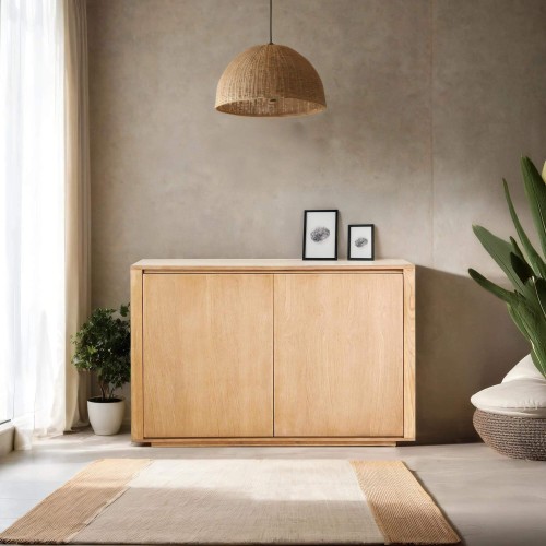 Buffet en chêne massif 2 portes  120 cm - Yseult