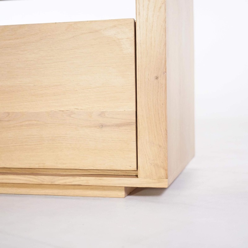 Meuble TV en chêne naturel 200 cm - Yseult