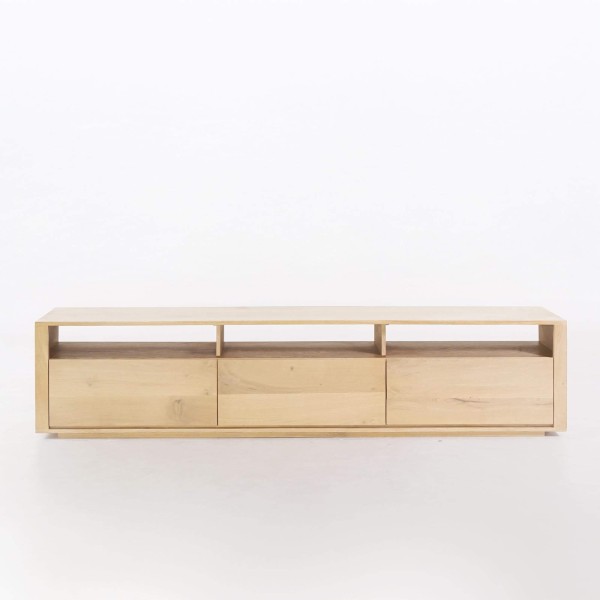 Meuble TV en chêne naturel 200 cm - Yseult