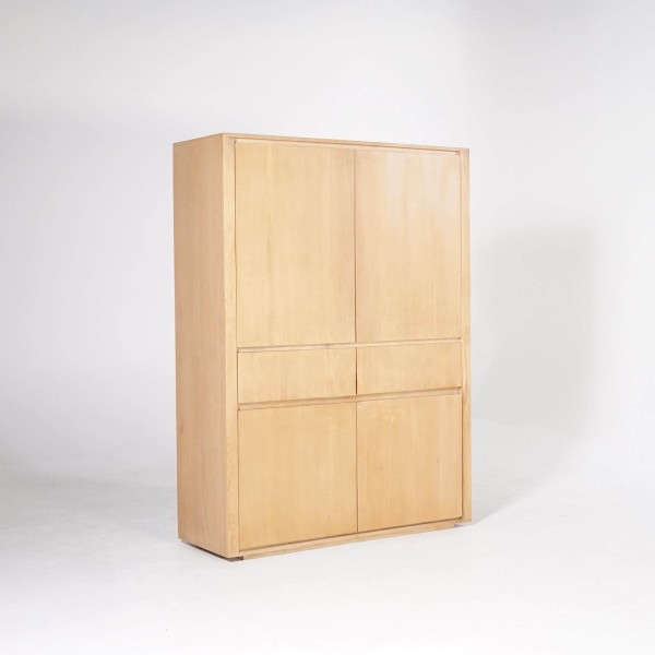 Armoire buffet en chêne naturel 120 cm - Yseult