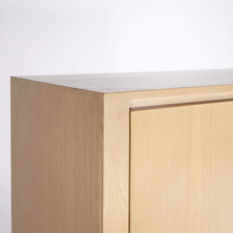 Armoire buffet en chêne naturel 120 cm - Yseult