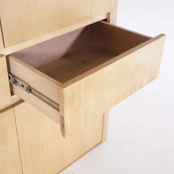 Armoire buffet en chêne naturel 120 cm - Yseult