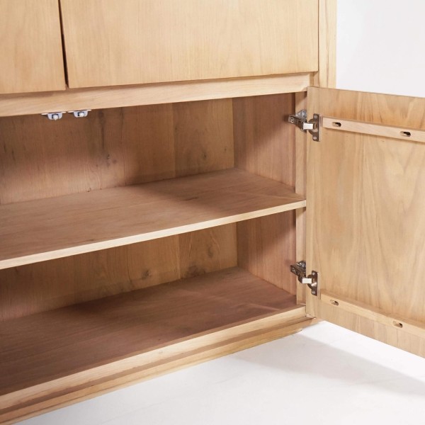 Armoire buffet en chêne naturel 120 cm - Yseult