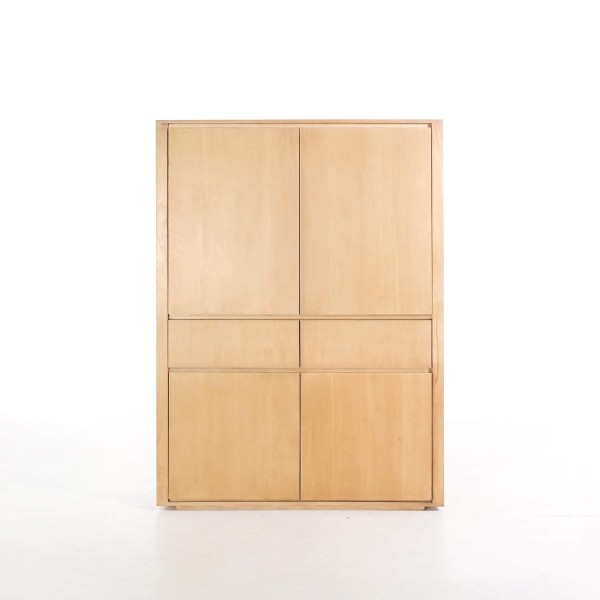 Armoire buffet en chêne naturel 120 cm - Yseult