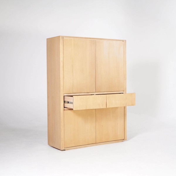 Armoire buffet en chêne naturel 120 cm - Yseult