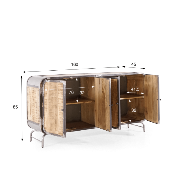 Buffet industriel 4 portes Manchester