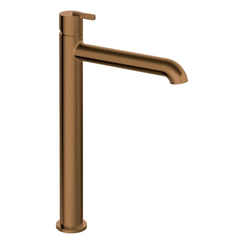 Robinet pour vasque à poser avec mitigeur thermostatique Silia, Bronze brossé