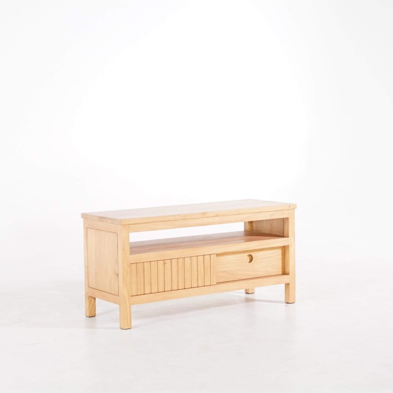 Meuble TV en bois massif 100 cm - Rohini