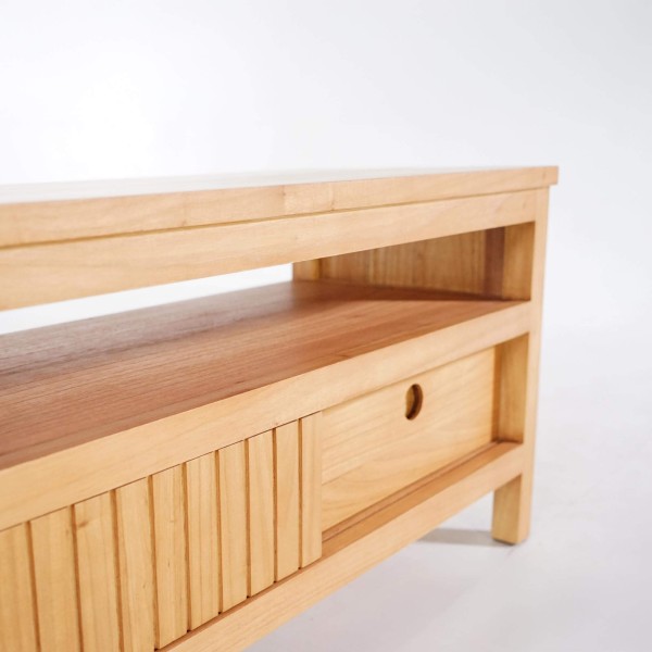 Meuble TV en bois massif 100 cm - Rohini