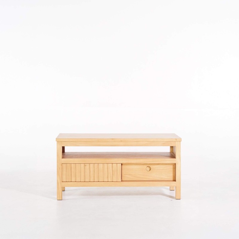 Meuble TV en bois massif 100 cm - Rohini
