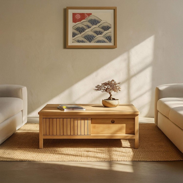 Table basse en bois massif - Rohini