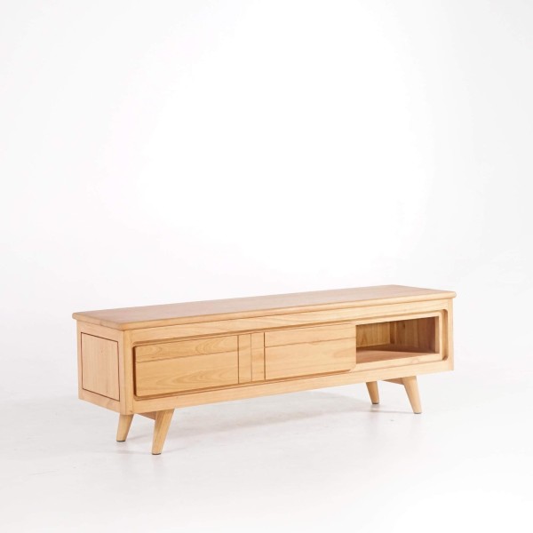 Meuble TV en bois massif 140 cm - Pragati