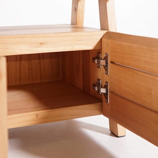Meuble TV 150 cm en bois naturel - Nandini