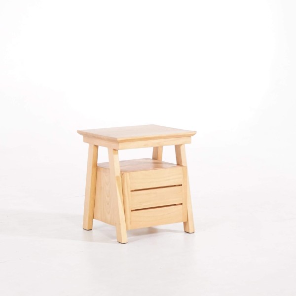 Table de nuit en bois naturel - Nandini