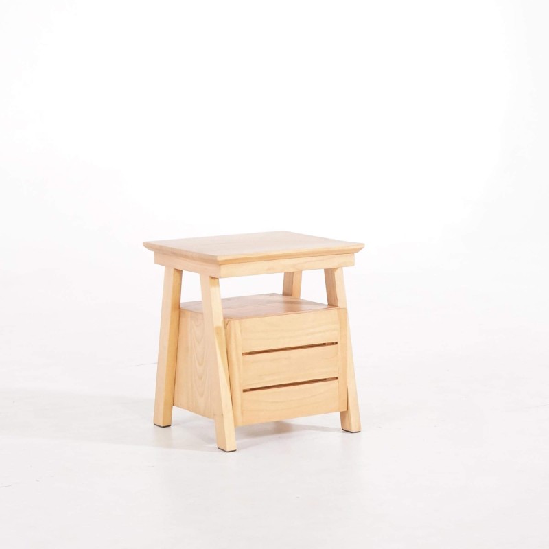 Table de nuit en bois naturel - Nandini