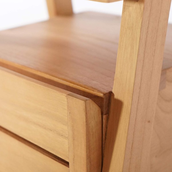 Table de nuit en bois naturel - Nandini